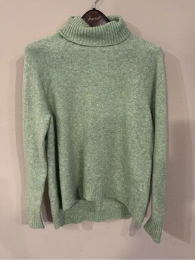 J. Crew Mint Green Turtleneck Sweater